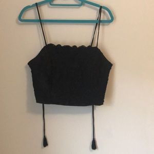 Black crop top